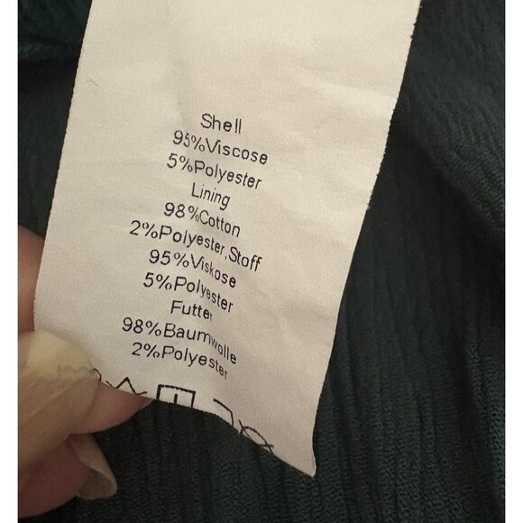 Scarlet Darkness Top Size Large Green Peasant Dark Romance Renaissance Goth - Picture 14 of 15